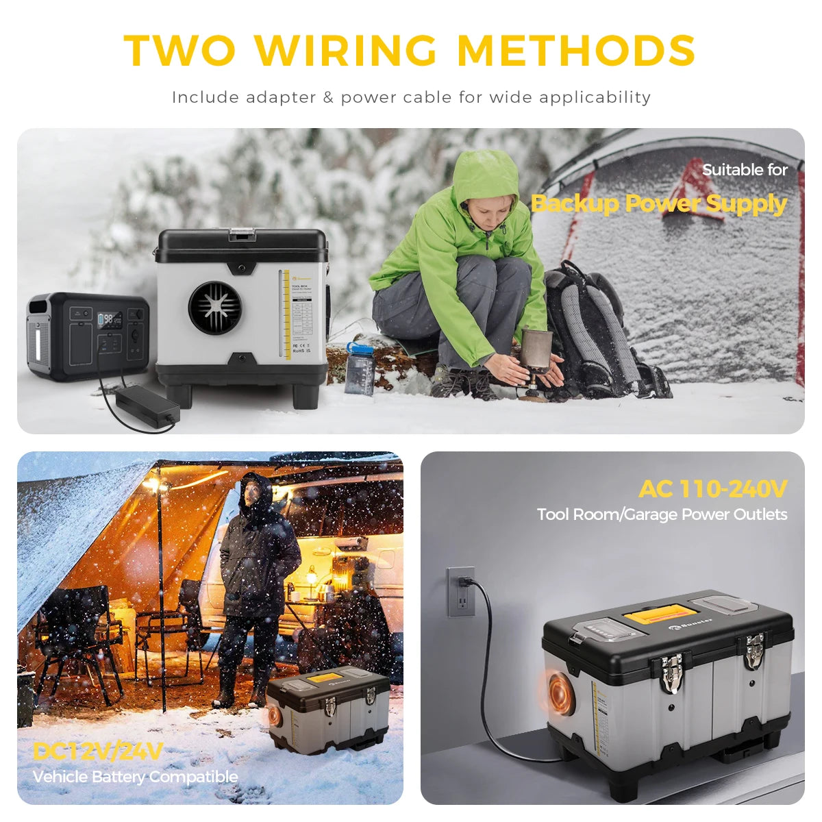 8KW Dieselverwarmer met WiFi & CO-Alarm
